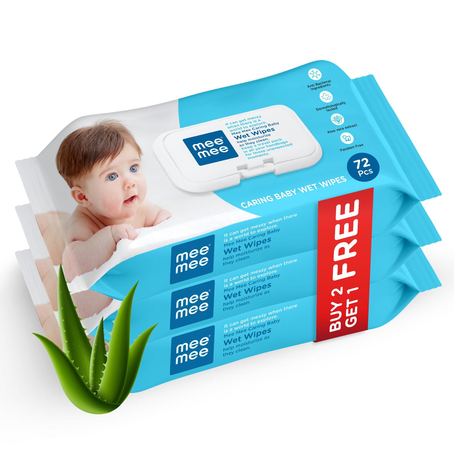 Mee Mee Caring Baby Wipes (Alcohol-Free)